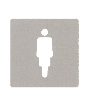 Indicador "mujer" I-202 100X100mm.