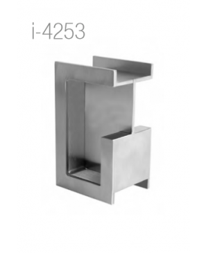 I-4253 40MM INOX JALADERA DE CANTO PUERTA CORREDIZA